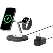 ' Ü 1 Arada Qi2 Şarj Cihazı Magsafe Uyumlu Kablosuz Şarj Istasyonu 16 Serisi Kaymaz Tabanlı Air