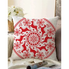 Rem Home Rengirenk Dekoratif Kırlent Kılıfı Geometrik 43 x 43 cm Salon Koltuk Kanepe Yastık Kılıfı
