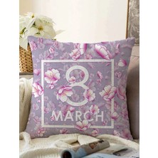 Rem Home Rengirenk Dekoratif Kırlent Kılıfı Sarı Modern 43 x 43 cm Salon Koltuk Kanepe Yastık Kılıfı