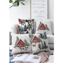 Rem Home Rengirenk Dekoratif Kırlent Kılıfı Sarı Modern 43 x 43 cm Salon Koltuk Kanepe Yastık Kılıfı