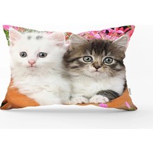 Rem Home Rengirenk Dekoratif Kırlent Kılıfı Sarı 35 x 55 cm Salon Koltuk Kanepe Yastık Kılıfı
