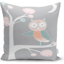 Rem Home Rengirenk Dekoratif Kırlent Kılıfı Sarı 43 x 43 cm Salon Koltuk Kanepe Yastık Kılıfı