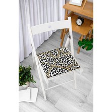 Rem Home Rengirenk Dekoratif Sandalye Minderi Sarı Modern 40 x 40 cm Mutfak Balkon Oturma Minderi