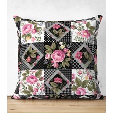 Rem Home Rengirenk Dekoratif Kırlent Kılıfı 43 x 43 cm Salon Koltuk Kanepe Yastık Kılıfı