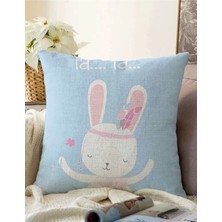 Rem Home Rengirenk Dekoratif Kırlent Kılıfı Sarı 43 x 43 cm Salon Koltuk Kanepe Yastık Kılıfı
