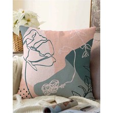 Rem Home Rengirenk Dekoratif Kırlent Kılıfı Sarı Bohem 43 x 43 cm Salon Koltuk Kanepe Yastık Kılıfı