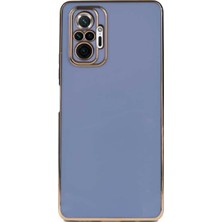 Xiaomi Redmi Note 10 Pro ile Uyumlu Kapak Kamera Korumalı Lazer Kesim Lüx Silikon Kılıf - Petrol
