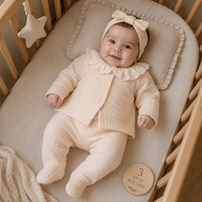 Mummys Love Kız Bebek 5'li Muslin Set - %100 Doğal Pamuk - Somon