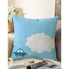 Rem Home Rengirenk Dekoratif Kırlent Kılıfı Modern 43 x 43 cm Salon Koltuk Kanepe Yastık Kılıfı