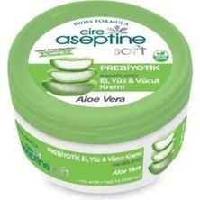 Cire Aseptine Soft Aloe Vera Özlü Rahatlatıcı Besleyici Prebiyotikli Krem 200 ml