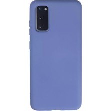 Esranın Dünyası Newface Samsung Galaxy S20 Kılıf Nano Içi Kadife Silikon - Lila