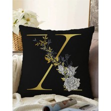 Rem Home Rengirenk Dekoratif Kırlent Kılıfı Beyaz 43 x 43 cm Salon Koltuk Kanepe Yastık Kılıfı