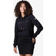 Rossignol Rossıgnol Logo Hood Ft Kadın Siyah Sweatshirt RLKWS09-001