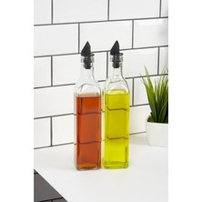 St. Morritz Ikili 500 ml Yağlık Sirkelik, Damlatmaz Cam Yağlık