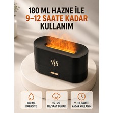 Marsilyan 180 ml Alev Efektli Aroma Difüzörü Ultrasonik Buharlı Aromaterapi Cihazı