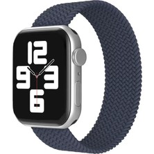 Esranın Dünyası Newface Apple Watch 38MM Ayarlı Solo Silikon Kordon - Lacivert
