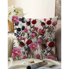 Rem Home Rengirenk Dekoratif Kırlent Kılıfı 43 x 43 cm Salon Koltuk Kanepe Yastık Kılıfı