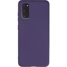 Esranın Dünyası Newface Samsung Galaxy S20 Kılıf Nano Içi Kadife Silikon - Mor