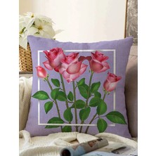 Rem Home Rengirenk Dekoratif Kırlent Kılıfı Sarı Modern 43 x 43 cm Salon Koltuk Kanepe Yastık Kılıfı
