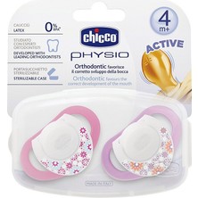 Chicco Physio Kauçuk Emzik 4+ Ay - Pembe