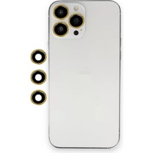 Esranın Dünyası Newface Apple Iphone 12 Pro Max Shine Kamera Lens - Gold