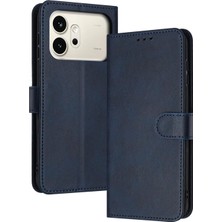 M.TK Moveteck Honor 600 Uyumlu Kılıf 360 Tam Kaplar Deri Dokulu Kapaklı Cüzdan Stand Kartvizitli