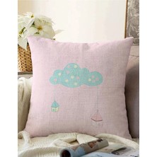 Rem Home Rengirenk Dekoratif Kırlent Kılıfı Sarı 43 x 43 cm Salon Koltuk Kanepe Yastık Kılıfı