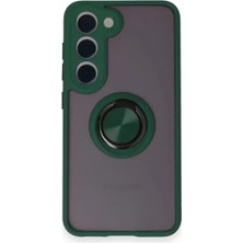 Esranın Dünyası Newface Samsung Galaxy M15 Kılıf Montreal Yüzüklü Silikon Kapak - Yeşil