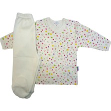 Sema Baby Bebek Pijama Takımı 0-3 Ay - Krem