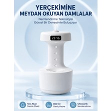 Etorva Store Dekoratif Hava Nemlendirici 800 ml Sessiz Aroma Difüzör Anti Yerçekimi Su Efektli