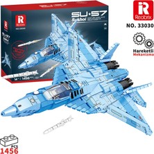 Reobrix Fighter Aircraft Russian Sukhoi Su-57 33030 Brick Yapım Seti