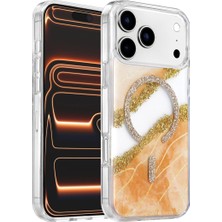 Mep Mep Onegif  Iphone 17 Pro Max Lotus Simli Magsafe Kapak - Turuncu Najmaddin Mep Najmaddin