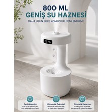 Etorva Store Ters Akan Su Damlası Nemlendirici 800 ml Sessiz Ultrasonik Oda Nemlendirici