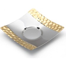 ÖzSa Home Tiamo Petek Gold 304 Kalite Çay Tabağı 12'li