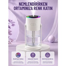 Epilons Sessiz Hava Nemlendirici Renkli Gece Işıklı Otomatik Kapanma Özellikli Nemlendirme Cihazı