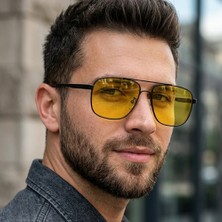Di Caprio DC3053AR Modern Square Antifar Polarize Camlı Erkek Güneş Gözlüğü