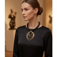 Dilhan Atlay Gold Halka, Choker Kolye