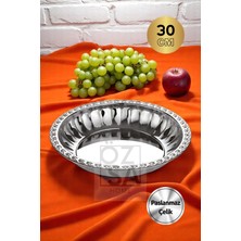 ÖzSa Home Lüx Çelik Salata Meyve Tabağı Salata Kasesi Mısır Kasesi 30 cm