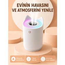 Epilons Hava Nemlendirici Buhar Makinesi Aromaterapi LED Işıklı Oda Nemlendirici