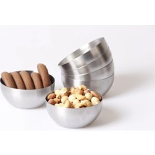 Asemi Online Paslanmaz Çelik 3 Parça Çerezlik 9 cm Çap 4.5 cm Derinlik