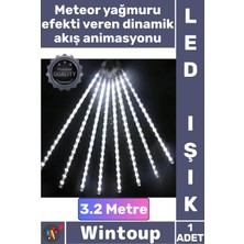 Wintoup #led Dekoratif Modern Animasyonlu Akışkan Geçirmez Dış Mekan Yılbaşı 3.2 Metre Meteor LED Beyaz Işık