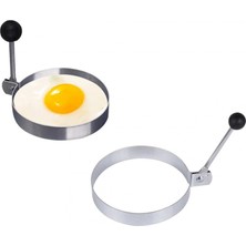 Hace Bazaar Metalik Daire Şeklinde Metal Omlet Yumurta ve Krep Kalıpları