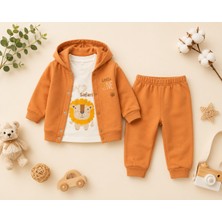 Çojuxs Ley Bebe Lion Safari Kapüşonlu 3lü Takım