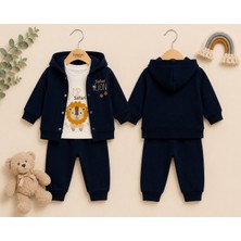 Çojuxs Ley Bebe Lion Safari Kapüşonlu 3lü Takım