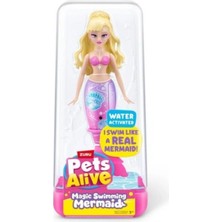 Giochi Preziosi Zuru Pets Alive Magic Swimming Mermaid Su ile Çalışan Yüzen Deniz Kızı Oyuncak Bebek (1 Adet)