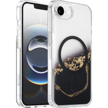 Grandor Onegif Apple Iphone 17E Lotus Simli Magsafe Kapak - Siyah