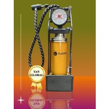 TAN EXPRESS Ayak Pompası Basınç Göstergeli Kalın Piston 1 Adet (55X120 Cm)