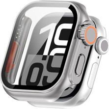 Caseonn Apple Watch Series 4 44MM Kılıf Watch Ultra Görünümlü Dönüştürücü Sert Bumper Kasa Starlight