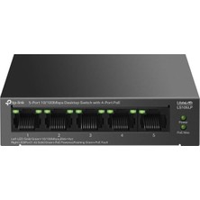 Tp-Link LS105LP | 5-Port 10/100MBPS Poe Switch | 4-Port Poe, 41W Güç Bütçesi, 250M Iletim | Tak ve Ç