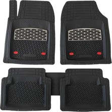 TUX Renault Megane Ile Uyumlu 2 2003 2008 Ile Uyumlu Universal Paspas Derin Havuz Kenarlı Krom Karbon